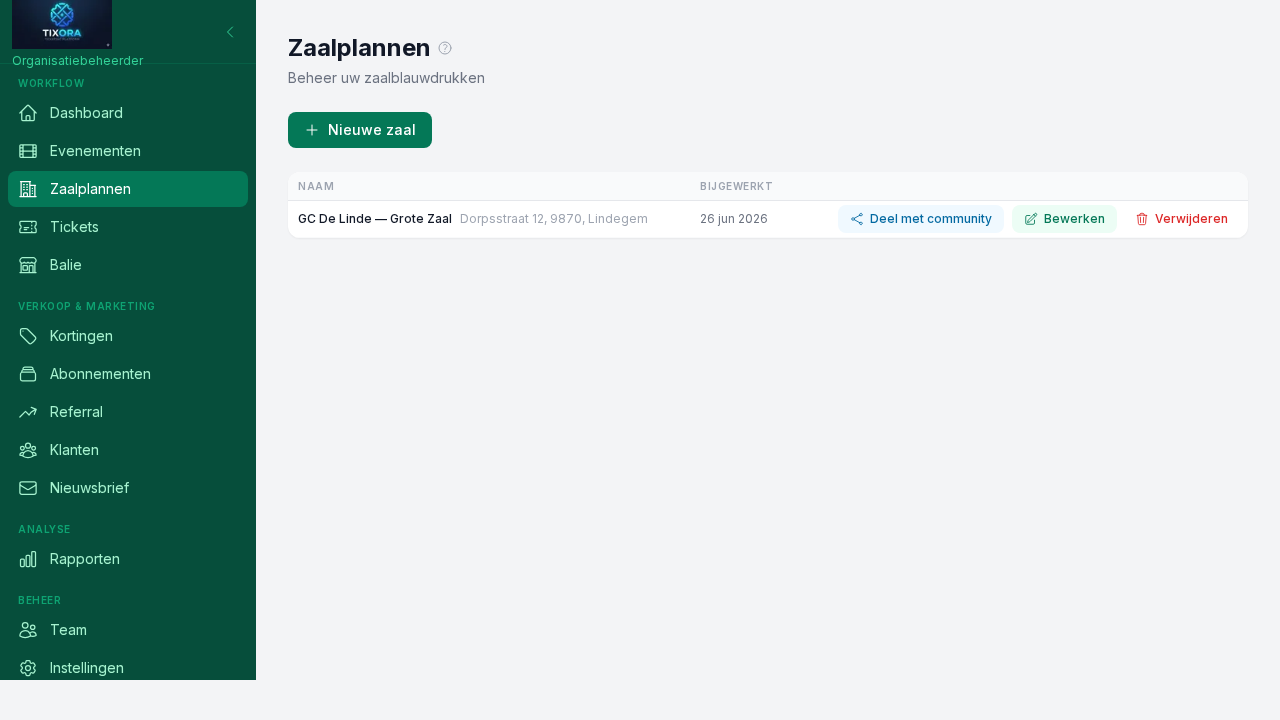 Zalenoverzicht